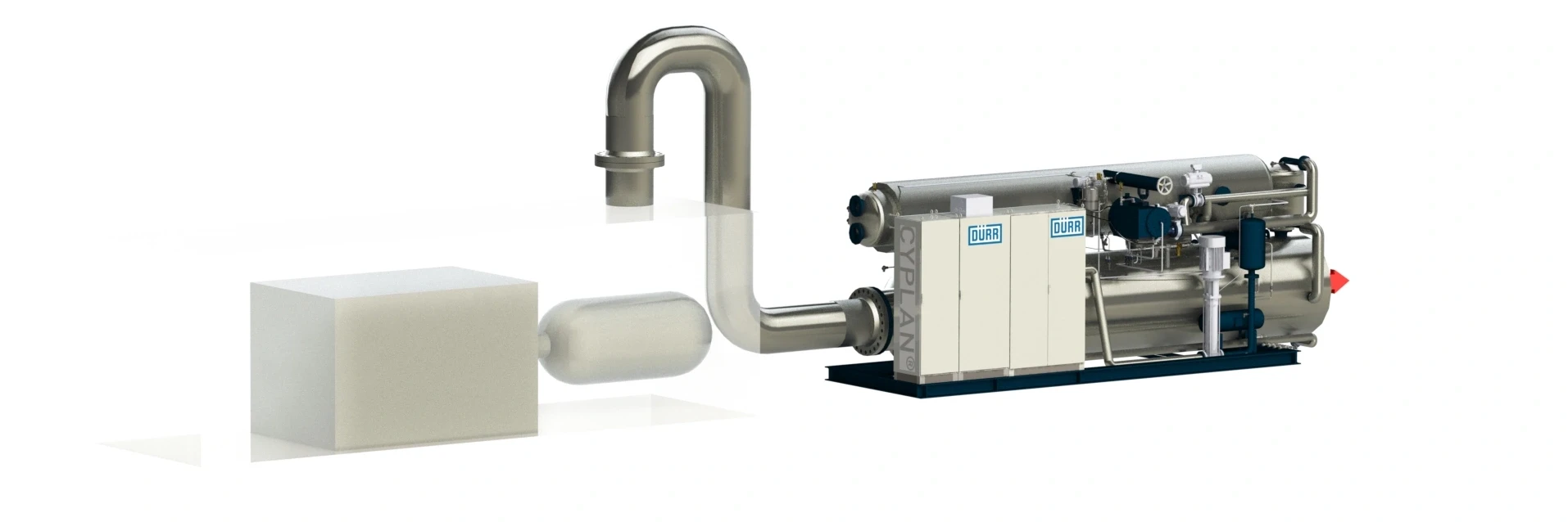 Combination of a decentralized power plant with a Dürr Cyplan® ORC